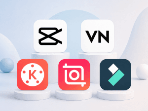 5 Rekomendasi Aplikasi Edit Video di HP untuk Konten Kreator 1. CapCut 2. VN Video Editor 3. KineMaster 4. Inshot 5. Filmora Mobile.