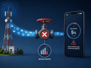 Mengapa kuota internet dibatasi? Ilustrasi pembatasan kuota oleh operator